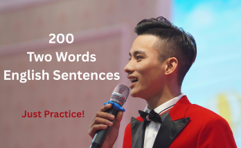 200 Two Words English Sentences